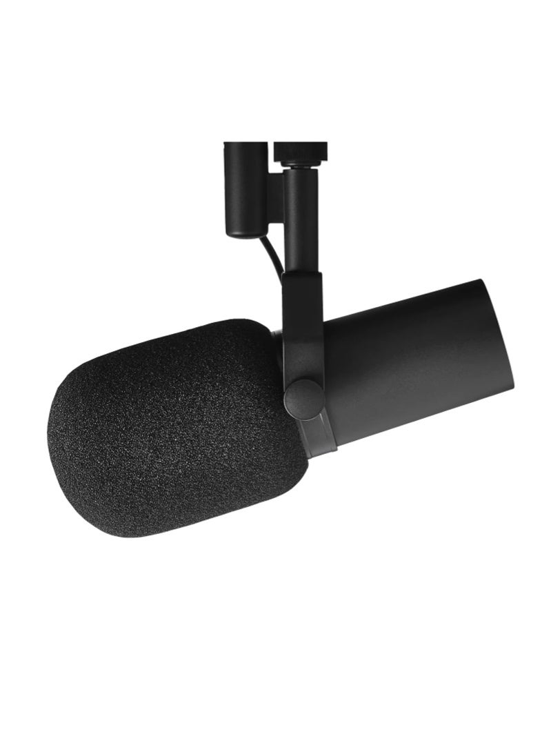Microphone - Vocal Dynamic Studio Mic for Broadcast, Podcast, Recording, Gaming & Streaming, XLR, Rugged Construction, Detachable Windscreen, Smooth Sound, Warm Vocals, Wide-Range Frequency S, M, 7, B Black - Image 4